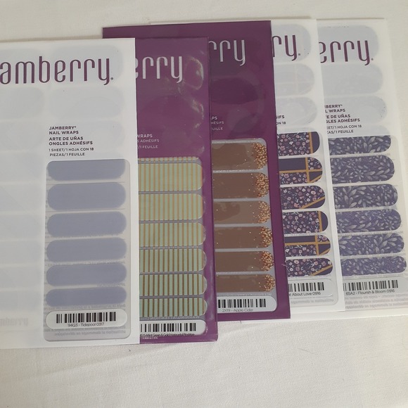 Jamberry‎ Lot Nail Wrap Variety Colorful with Mini Heater and tools - Picture 6 of 7